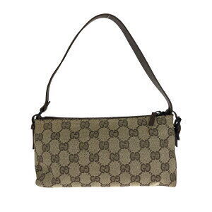 Gucci brown GG canvas accessory black bag pouch shoulder handbag